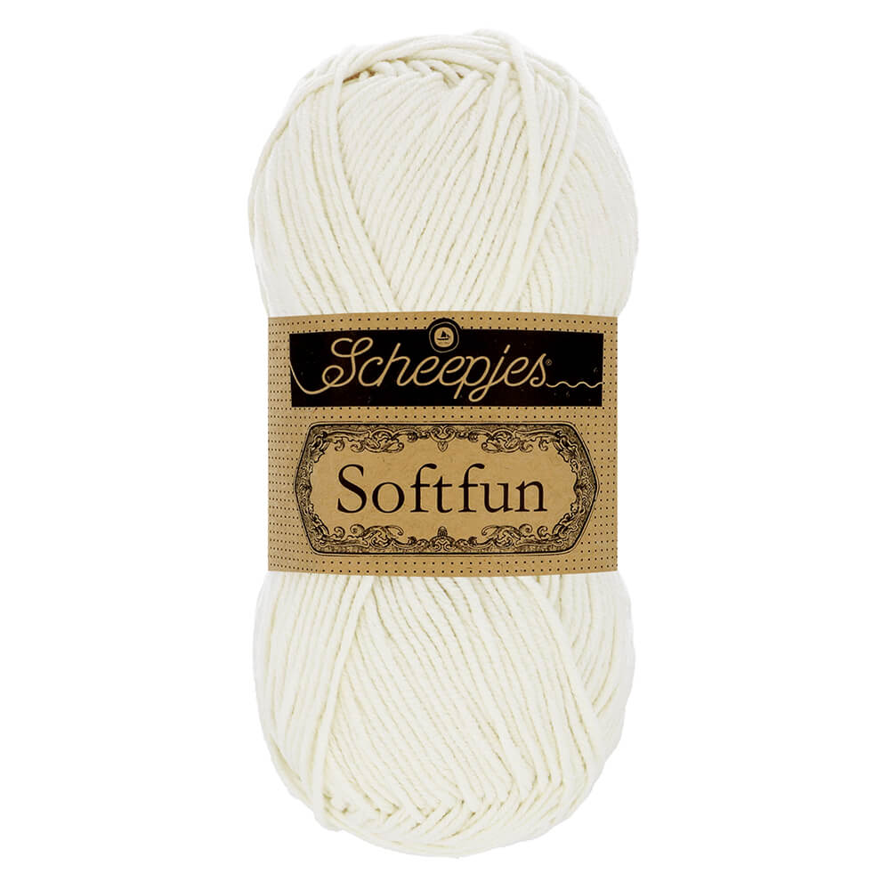 Scheepjes Softfun - Lace - Nitti Yarns - Amigurumi - Crochet - Knitting - Cotton Acrylic Yarn - 8 Ply - NZ