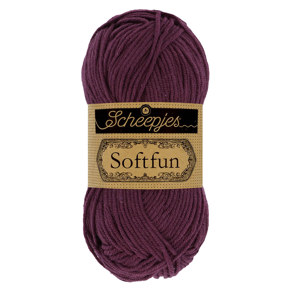 Scheepjes Softfun - Heath - Nitti Yarns - Amigurumi - Crochet - Knitting - Cotton Acrylic Yarn - 8 Ply - NZ