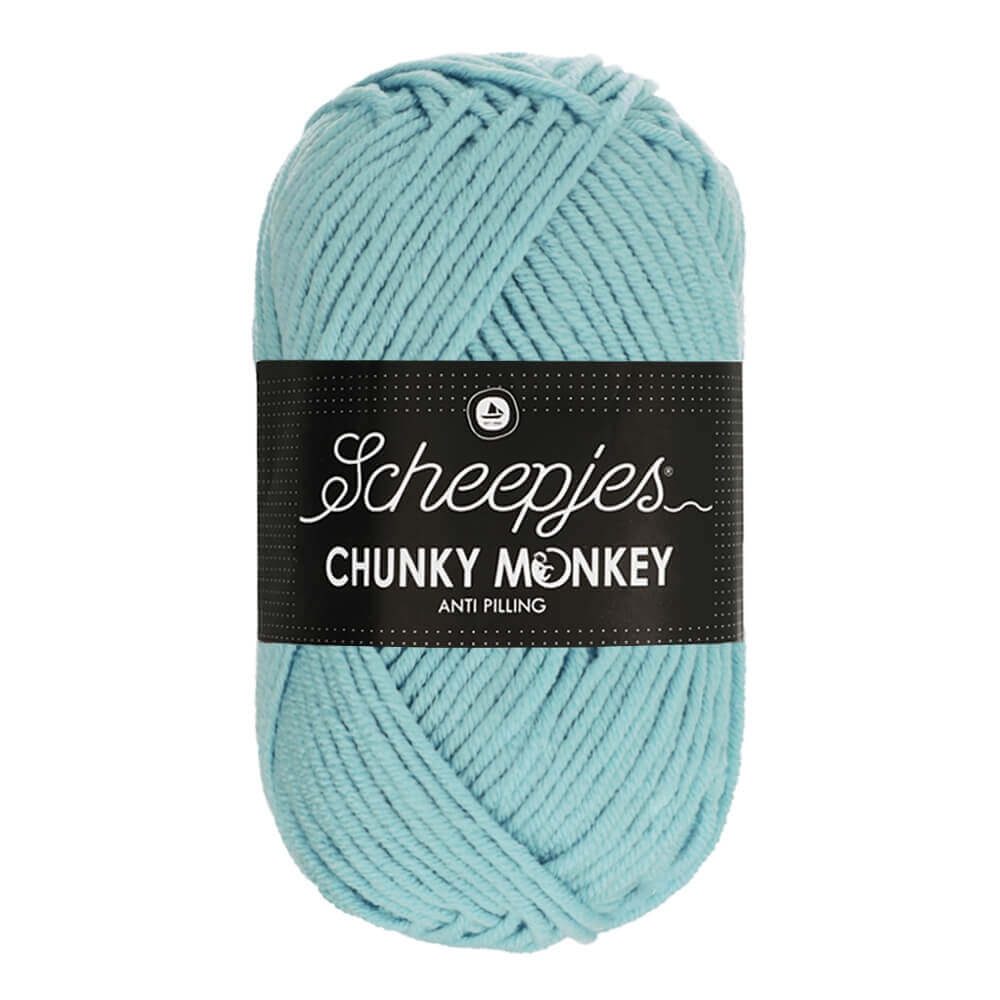 Scheepjes Chunky Monkey - Powder Blue - Nitti Yarns - Amigurumi - Crochet - Knitting - Acrylic Yarn - 10 Ply - NZ