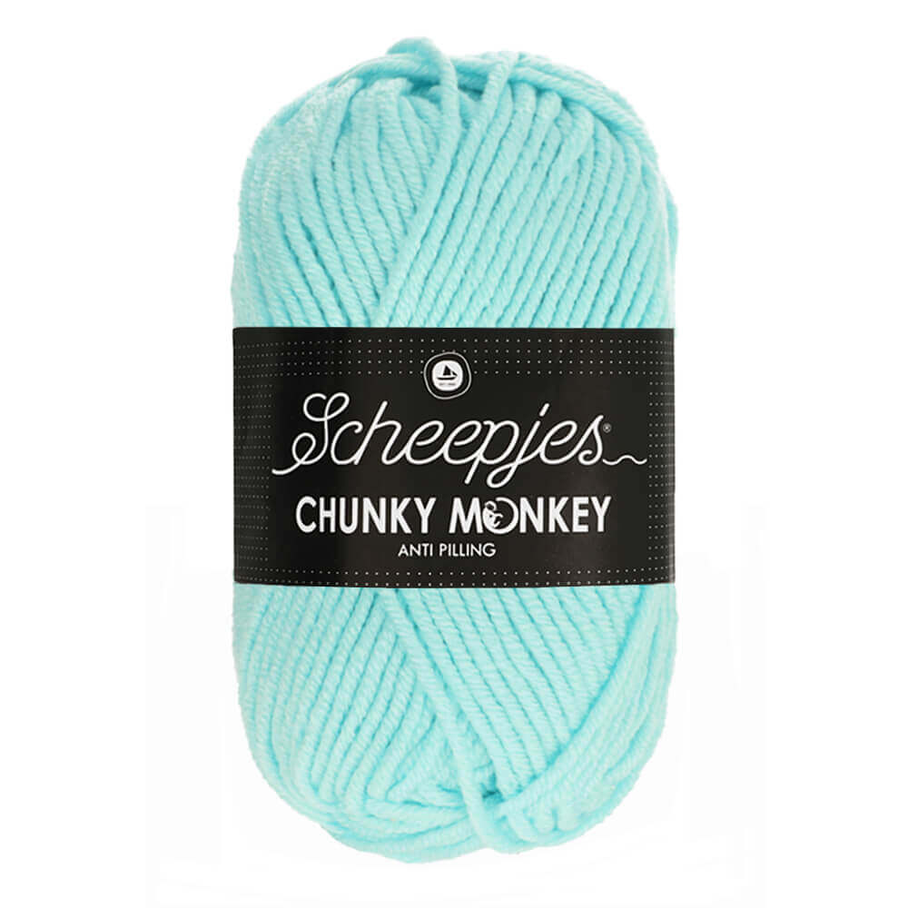 Scheepjes Chunky Monkey - Baby Blue - Nitti Yarns - Amigurumi - Crochet - Knitting - Acrylic Yarn - 10 Ply - NZ