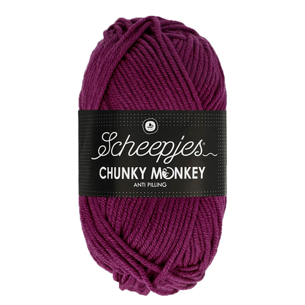 Scheepjes Chunky Monkey - Cerise - Nitti Yarns - Amigurumi - Crochet - Knitting - Acrylic Yarn - 10 Ply - NZ