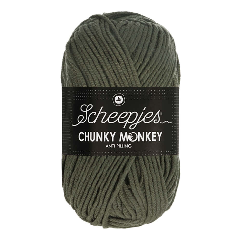 Scheepjes Chunky Monkey - Steel - Nitti Yarns - Amigurumi - Crochet - Knitting - Acrylic Yarn - 10 Ply - NZ