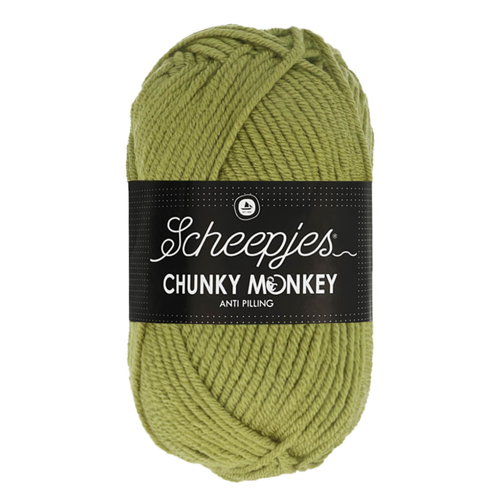 Scheepjes Chunky Monkey - Sage - Nitti Yarns - Amigurumi - Crochet - Knitting - Acrylic Yarn - 10 Ply - NZ