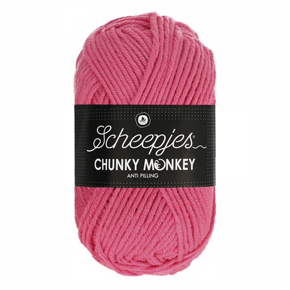 Scheepjes Chunky Monkey - Bubblegum - Nitti Yarns - Amigurumi - Crochet - Knitting - Acrylic Yarn - 10 Ply - NZ