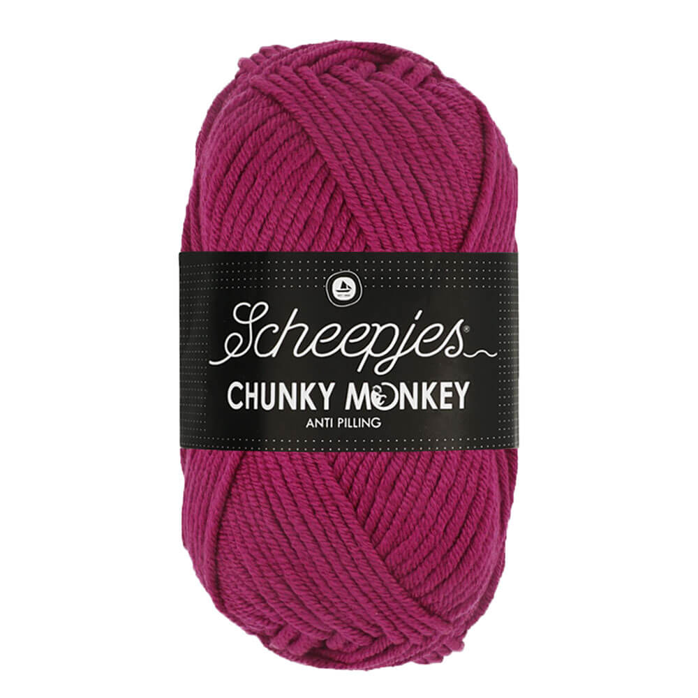 Scheepjes Chunky Monkey - Mulberry - Nitti Yarns - Amigurumi - Crochet - Knitting - Acrylic Yarn - 10 Ply - NZ